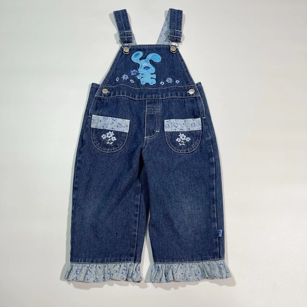 Vintage Blues‎ Clues Embroidered Denim Overalls Size 2T